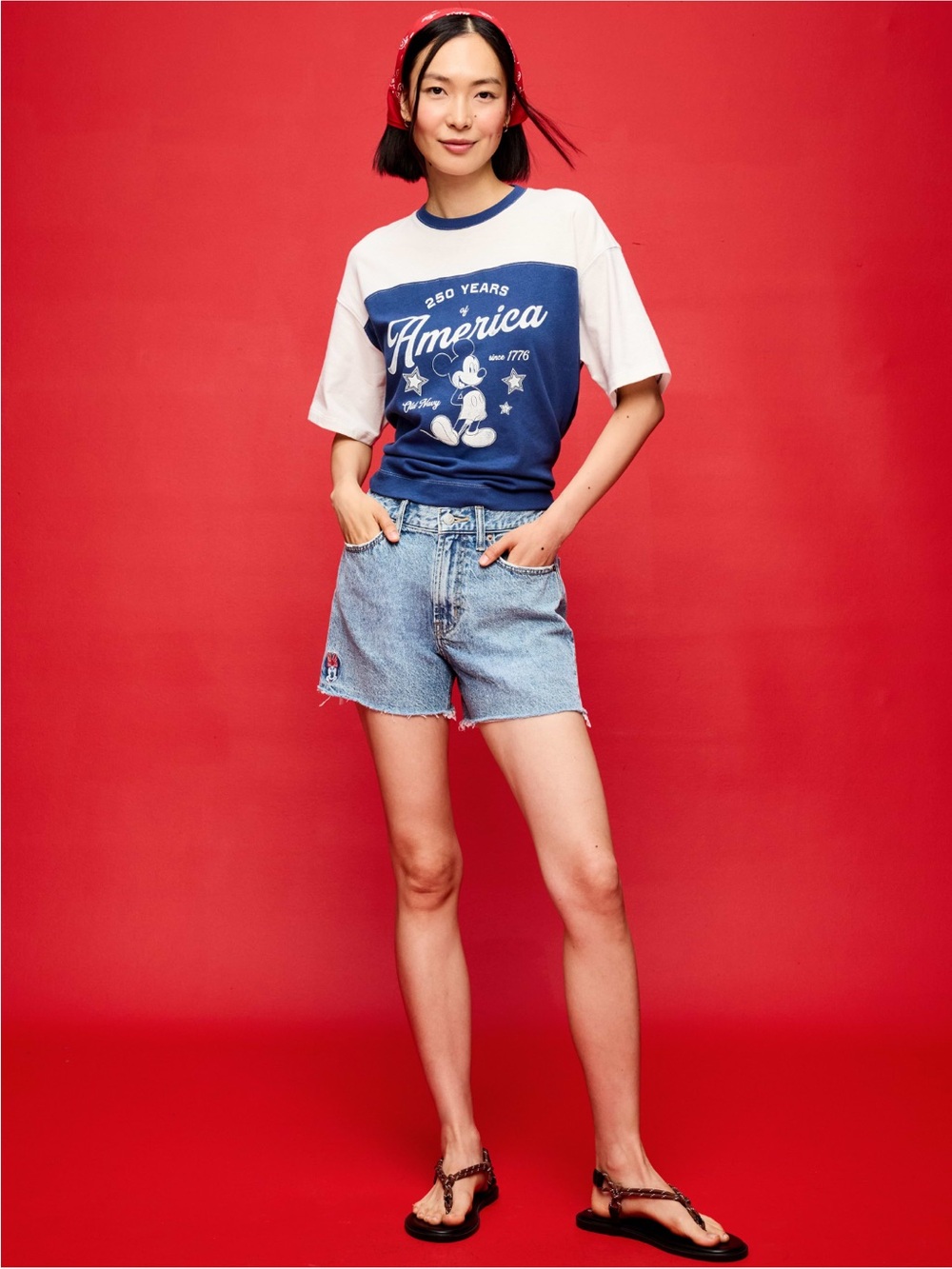Disney X Old Navy Light Blue Denim Jean Shorts